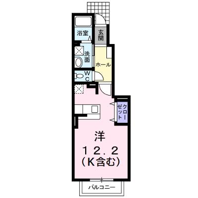 サフラン 105【管理NO：1-015016701-01040】 ★家具家電は申し込み後に搬入します 2026年07月中旬入居可能の外観画像