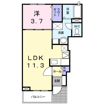 Ｙ・Ｙ　Ｌｉｌｙ　Ｂ棟 101【管理NO：1-014500202-01010】 ★家具家電は申し込み後に搬入します★の外観画像
