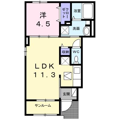 ルフレエトワール　Ⅱ 101【管理NO：1-022916802-01010】 ★家具家電は申し込み後に搬入しますの外観画像