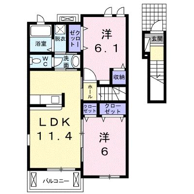 フォーリーフ 203【管理NO：1-018205601-02030】 ★家具家電は申し込み後に搬入します 2026年08月中旬入居可能の外観画像