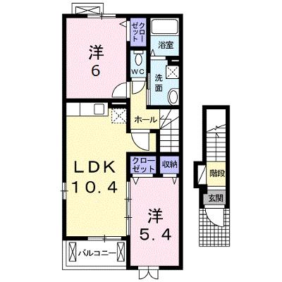 フィデール・エオス 201【管理NO：1-017916001-02010】 ★家具家電は申し込み後に搬入しますの外観画像
