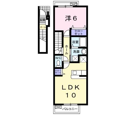 グラース・ジェルメ　Ａ棟 201【管理NO：1-016574701-02010】 ★家具家電は申し込み後に搬入しますの外観画像