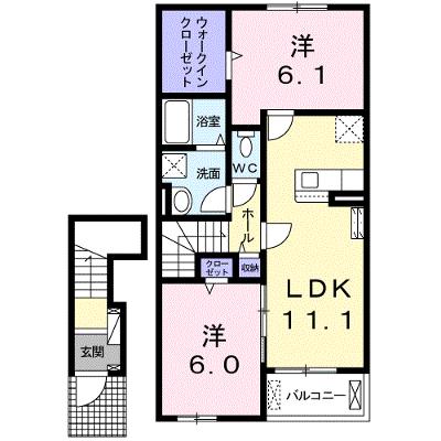 エレガンシア　Ⅱ 202【管理NO：1-025648801-02020】 ★家具家電は申し込み後に搬入します★の外観画像