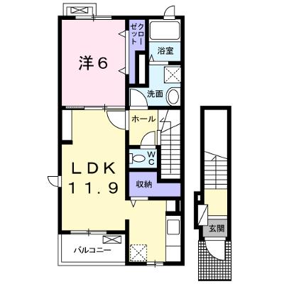 ベル・フルール 201【管理NO：1-022841401-02010】 ★家具家電は申し込み後に搬入します★の外観画像