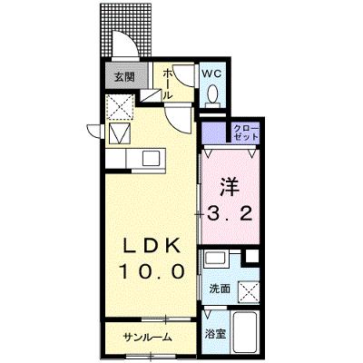 サングレイスＡ 103【管理NO：1-021809501-01030】 ★家具家電は申し込み後に搬入します★の物件写真1