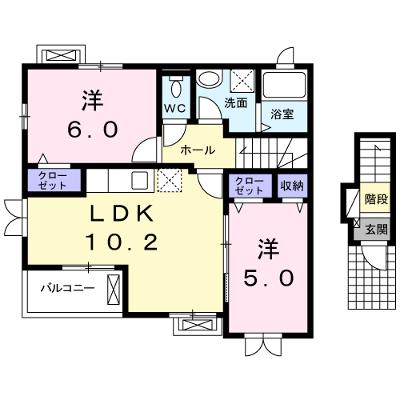サニー　プレインⅡ 201【管理NO：1-017738901-02010】 ★家具家電は申し込み後に搬入します★の外観画像