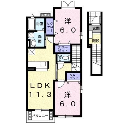 桜・フィオーレ船岡　Ⅱ 201【管理NO：1-016569802-02010】 ★家具家電は申し込み後に搬入します★の物件写真1