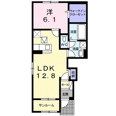 シャトルガーデンＦＳ．Ⅲ 101【管理NO：1-026492301-01010】 ★家具家電は申し込み後に搬入しますの外観画像