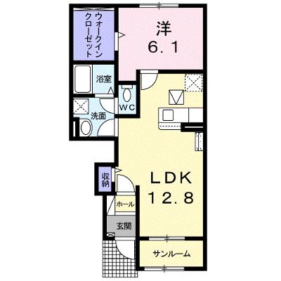 エレガンシア　Ⅱ 103【管理NO：1-025648801-01030】 ★家具家電は申し込み後に搬入します★の外観画像