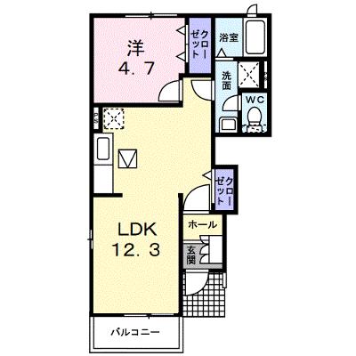 グランシャトーＩｎｏ　Ⅱ 101【管理NO：1-013651301-01010】 ★家具家電は申し込み後に搬入します★の外観画像