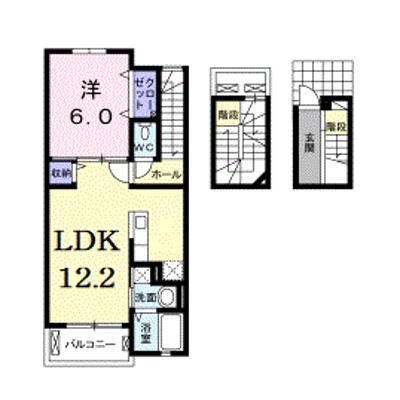 メゾン　アンソレイエ 305【管理NO：1-021756801-03040】 ★家具家電は申し込み後に搬入しますの外観画像