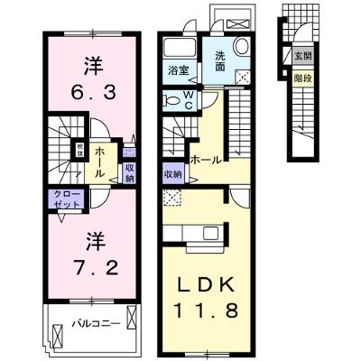 アリーヴィオ 203【管理NO：1-016200001-02030】 ★家具家電は申し込み後に搬入しますの外観画像