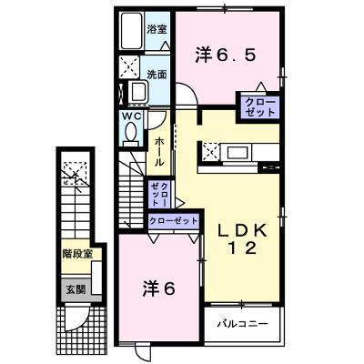 エアリーヒル　Ｂ 204【管理NO：1-013873202-02040】 ★家具家電は申し込み後に搬入します★ ★2026年08月下旬入居可能★の外観画像