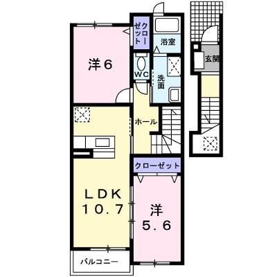 カーサ・プリムラ 202【管理NO：1-013687101-02020】 ★家具家電は申し込み後に搬入します 2026年07月中旬入居可能の外観画像
