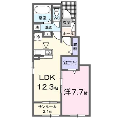 カルムレジデンス 104【管理NO：1-028608201-01040】 ★家具家電は申し込み後に搬入します 2026年08月上旬入居可能の外観画像