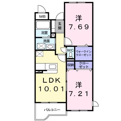 ジェルメ 201【管理NO：1-012423501-02010】 ★家具家電は申し込み後に搬入します★の外観画像