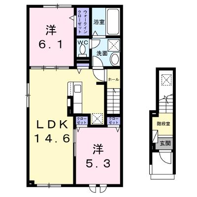 ヒカリ　テラス　Ａ 202【管理NO：1-027700201-02020】 ★家具家電は申し込み後に搬入しますの外観画像