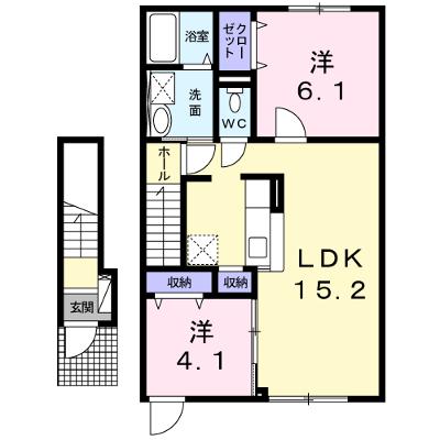 ルミエールⅡ 202【管理NO：1-021772201-02020】 ★家具家電は申し込み後に搬入します★の外観画像