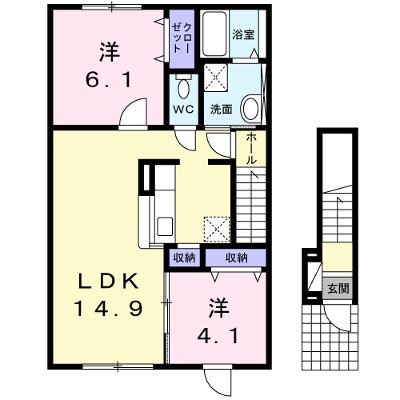 ベル・メゾン 201【管理NO：1-019838201-02010】 ★家具家電は申し込み後に搬入します★の外観画像
