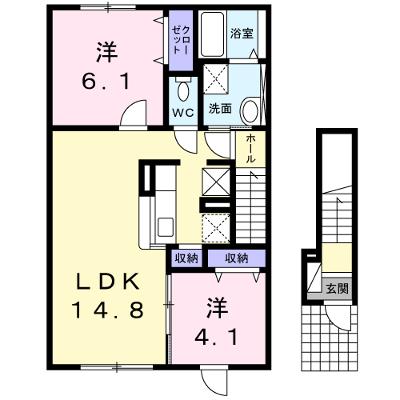 ＶＩＶＡＣＥⅡ 201【管理NO：1-019737802-02010】 ★家具家電は申し込み後に搬入しますの外観画像