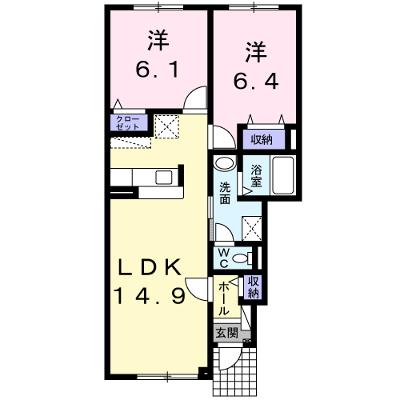 アリ・ビラⅡ 101【管理NO：1-019338902-01010】の外観画像