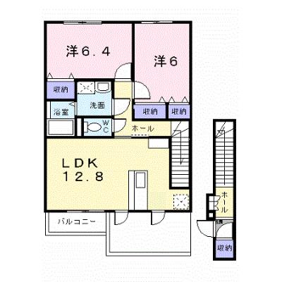 ジェルメスクエア 201【管理NO：1-013209801-02010】 ★家具家電は申し込み後に搬入します★の外観画像