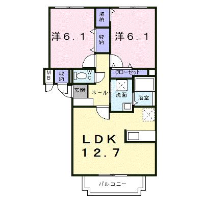 アバンフォンテーヌＢ 302【管理NO：1-011146102-03020】 ★家具家電は申し込み後に搬入しますの外観画像