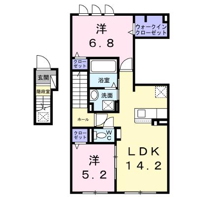 ソナーレⅡ 202【管理NO：1-028649301-02020】 ★家具家電は申し込み後に搬入します 2026年10月上旬入居可能の外観画像
