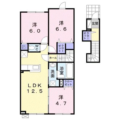 ホワイトシャングリラ 202【管理NO：1-024379801-02020】 ★家具家電は申し込み後に搬入します★の外観画像