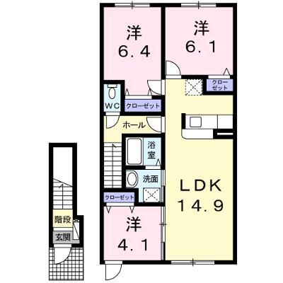 ライトサファイア 203【管理NO：1-020397001-02030】 ★家具家電は申し込み後に搬入します★ ★2026年10月中旬入居可能★の外観画像