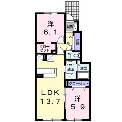 アリ・ビラⅡ 104【管理NO：1-019862902-01040】 ★家具家電は申し込み後に搬入します 2026年08月上旬入居可能の外観画像