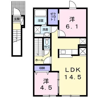 ＶＩＶＡＣＥⅠ（ヴィバーチェ） 201【管理NO：1-019737801-02010】 ★家具家電は申し込み後に搬入しますの外観画像