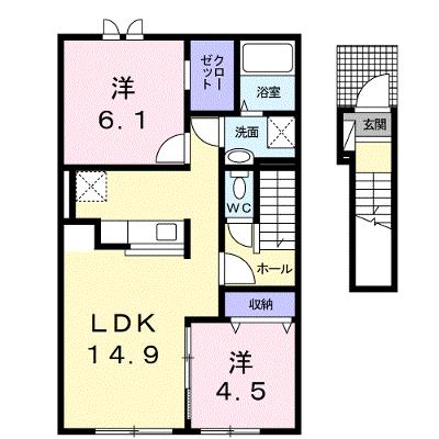 サンフラワー 203【管理NO：1-019110801-02030】 ★家具家電は申し込み後に搬入しますの外観画像