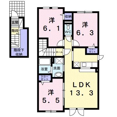 プリムローズ 201【管理NO：1-015940601-02010】の外観画像