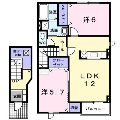 カナールヴィレＢ 204【管理NO：1-014322502-02040】 2026年07月中旬入居可能の物件写真1