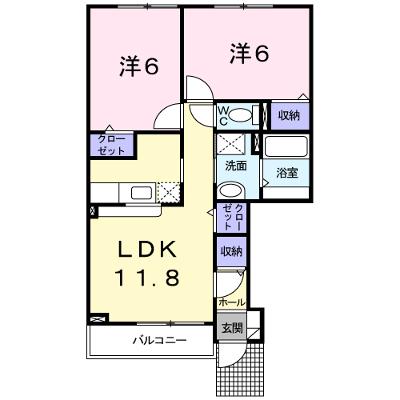 グラース 102【管理NO：1-014299001-01020】 ★家具家電は申し込み後に搬入します★の外観画像