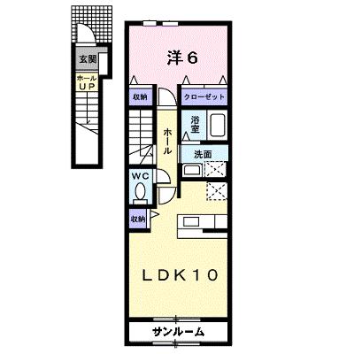 サニーサウス 202【管理NO：1-019700001-02020】 ★家具家電は申し込み後に搬入します 2026年07月下旬入居可能の外観画像