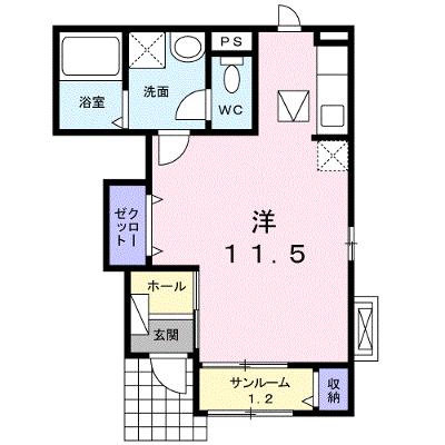 ジュネス　アイ 105【管理NO：1-018503301-01050】 ★家具家電は申し込み後に搬入しますの外観画像