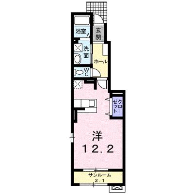 ウィングⅠ 105【管理NO：1-017489201-01050】 ★家具家電は申し込み後に搬入しますの外観画像