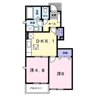 ドゥ　ロンタン　Ⅰ 103【管理NO：1-013016101-01030】 ★家具家電は申し込み後に搬入します 2026年07月中旬入居可能の外観画像