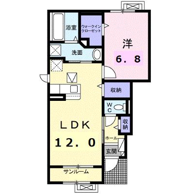 ララ・セゾン 101【管理NO：1-026888901-01010】 ★家具家電は申し込み後に搬入しますの外観画像