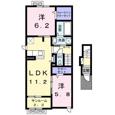 レジデンス惠 201【管理NO：1-025016701-02010】 ★家具家電は申し込み後に搬入します★の外観画像