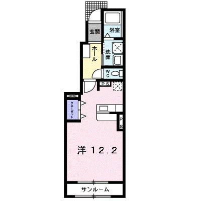ヒルズ　キザキ　Ｃ 104【管理NO：1-016887901-01040】 ★家具家電は申し込み後に搬入します 2026年07月下旬入居可能の外観画像