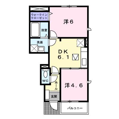 カルム・グリシーヌⅡ 105【管理NO：1-015357002-01050】 ★家具家電は申し込み後に搬入します★ ★2026年09月中旬入居可能★の外観画像