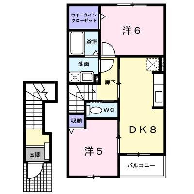 ラフィーネ　Ｂ 202【管理NO：1-014990002-02020】 ★家具家電は申し込み後に搬入しますの外観画像