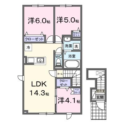 アーデルハイツ　Ｂ 201【管理NO：1-027671402-02010】 ★家具家電は申し込み後に搬入します★の外観画像