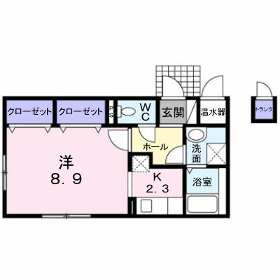 ＡｍｙⅡ 304【管理NO：1-015892501-03040】 ★家具家電は申し込み後に搬入します★の外観画像