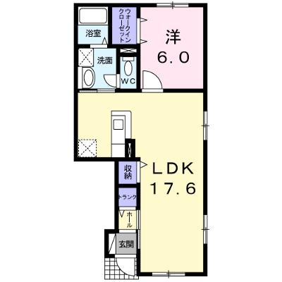Ｆ．Ｌ．スプリングメッセ 102【管理NO：1-016593501-01020】 ★家具家電は申し込み後に搬入します 2026年07月下旬入居可能の外観画像