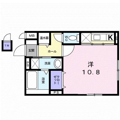 フレスクーラ 102【管理NO：1-016090201-01020】 ★家具家電は申し込み後に搬入します★ ★2026年10月下旬入居可能★の外観画像