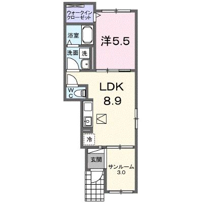 モン・ルクール 103【管理NO：1-028577301-01030】 ★家具家電は申し込み後に搬入します★ ★2026年09月中旬入居可能★の外観画像